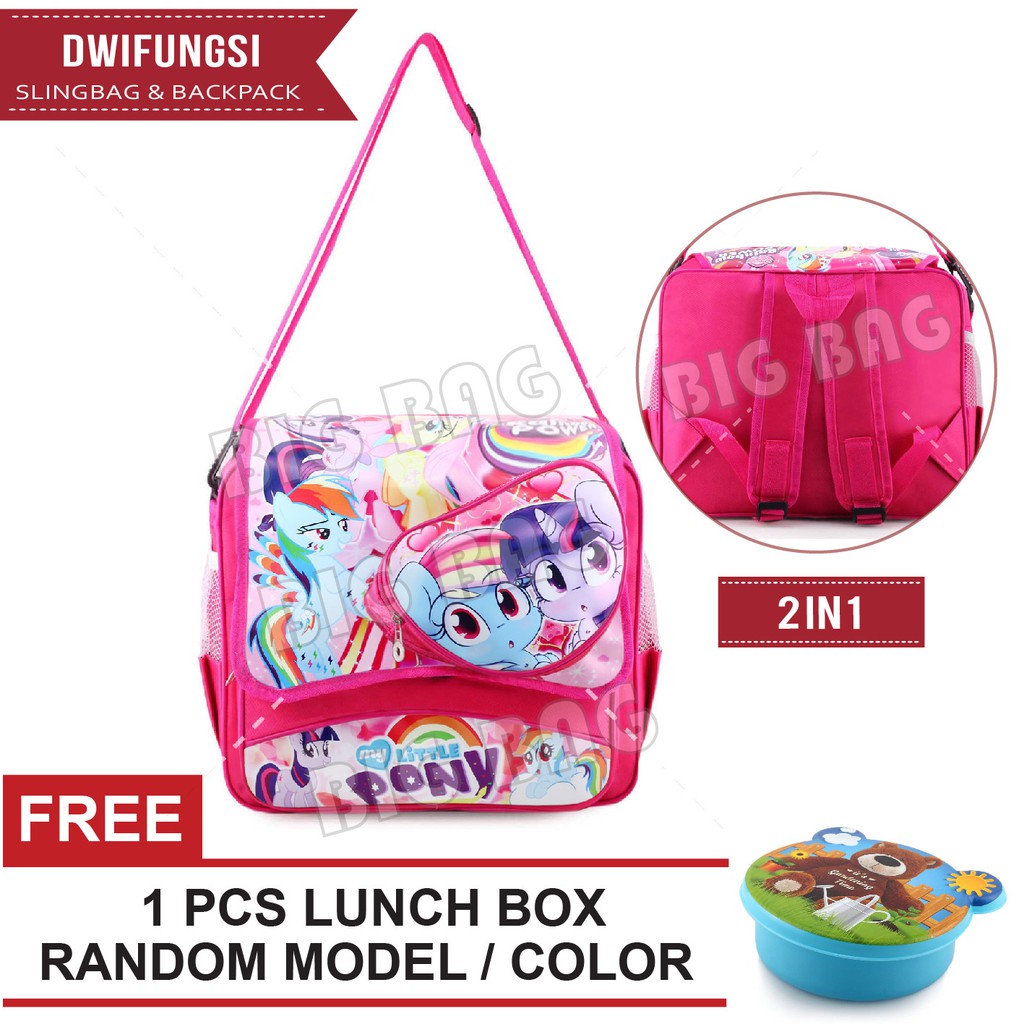 RTM - Tas Ransel dan Selempang Dwifungsi + FREE Lunchbox