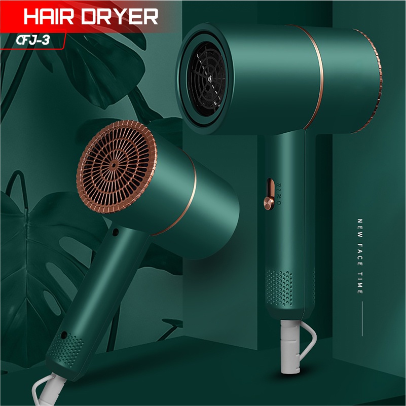 hair dryer 800w alat pengering rambut bisa diatur suhu hair dryer saloon dan rumah multifungsi cfj 3