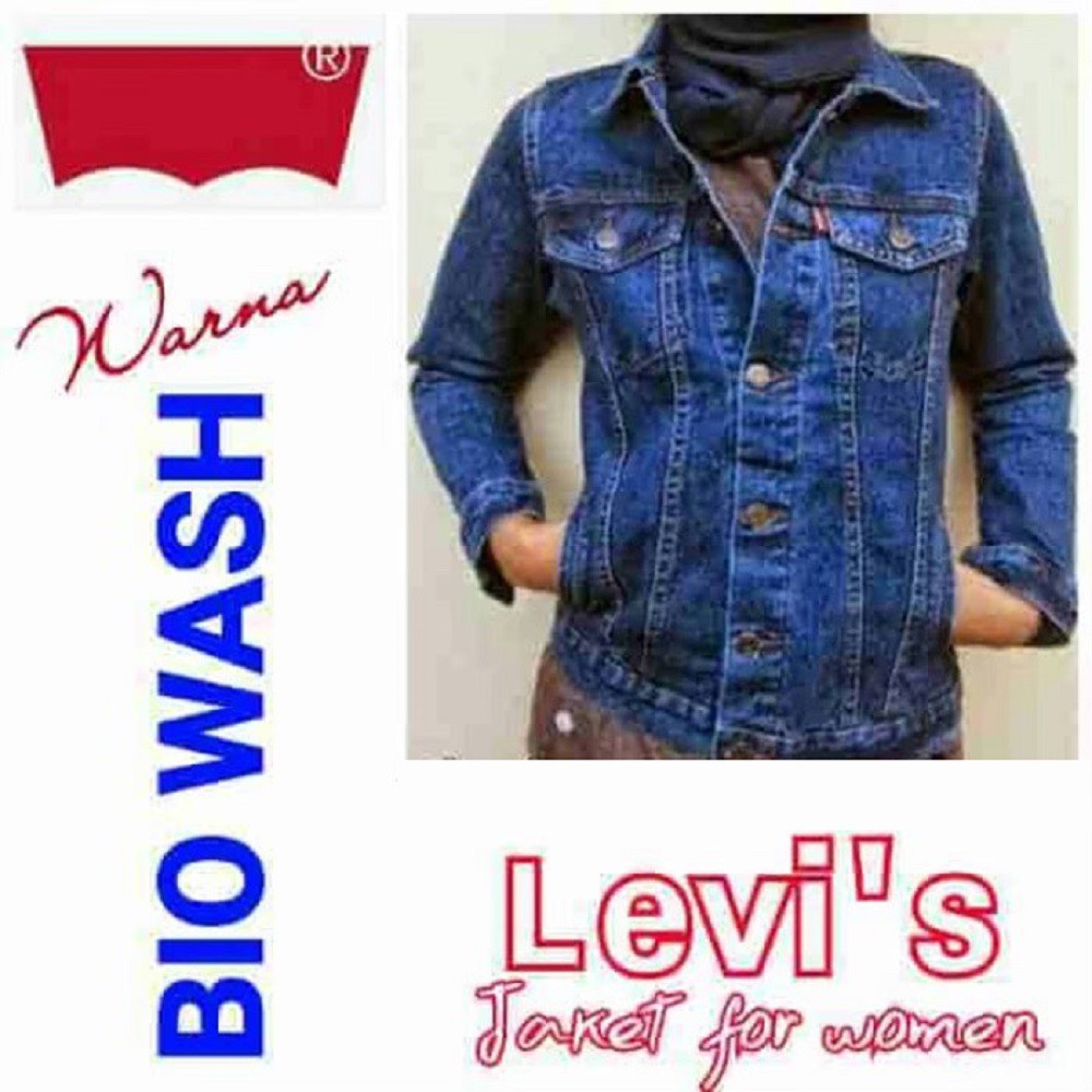 Delaux Store Model Jaket Jeans BioWash Cewek | Jaket Lucu | Cantik Premium Bandung Ukuran L dan XL