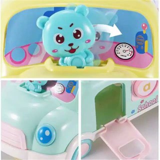 Mainan Edukasi Anak Bayi Mobil Bus Puzzle Musik Xylophone Baby Toys