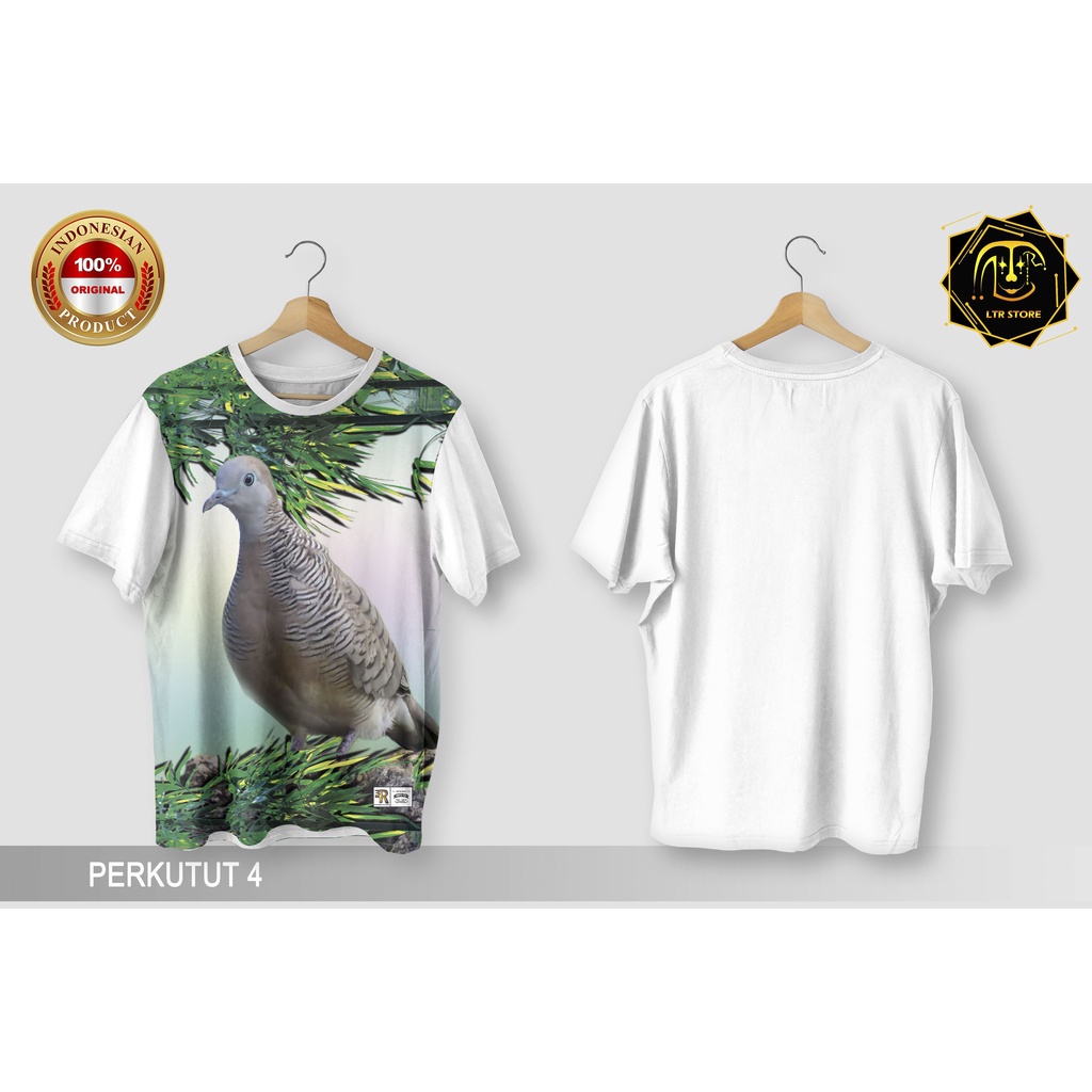 [ BAYAR DI TEMPAT ] BAJU PRINTING GAMBAR BURUNG PERKUTUT 4 - KAOS DISTRO ORIGINAL MOTIF HEWAN BINATA