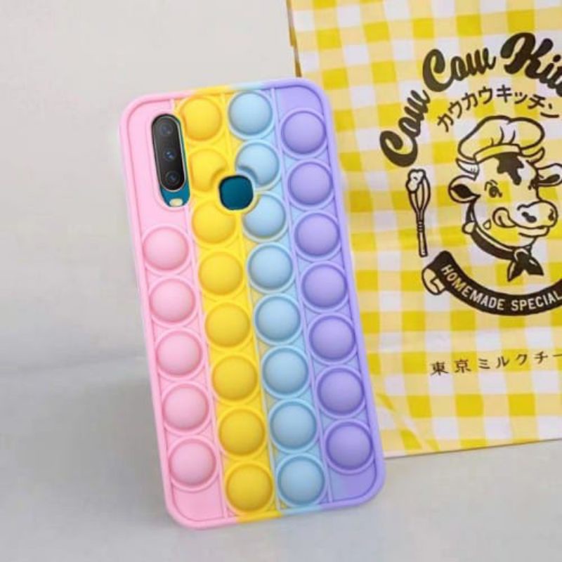 CASE POP IT VIVO Y12 Y12S Y15 Y15S Y17 Y91 Y91C Y93 Y95 SILIKON POP IT 3D POLOS TERBARU