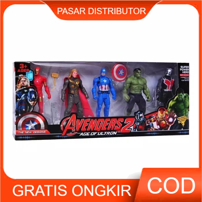 Mainan Avengers 5in1 - Robot Avengers - Heroes 5 in 1 - Maianan Anak