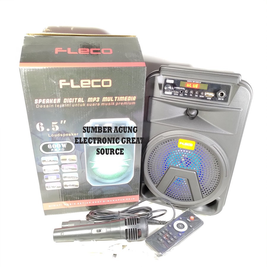 Fleco 3363 3362 FL3363 FL3362 Pemutar MP3 Bluetooth Layar Digital FM B