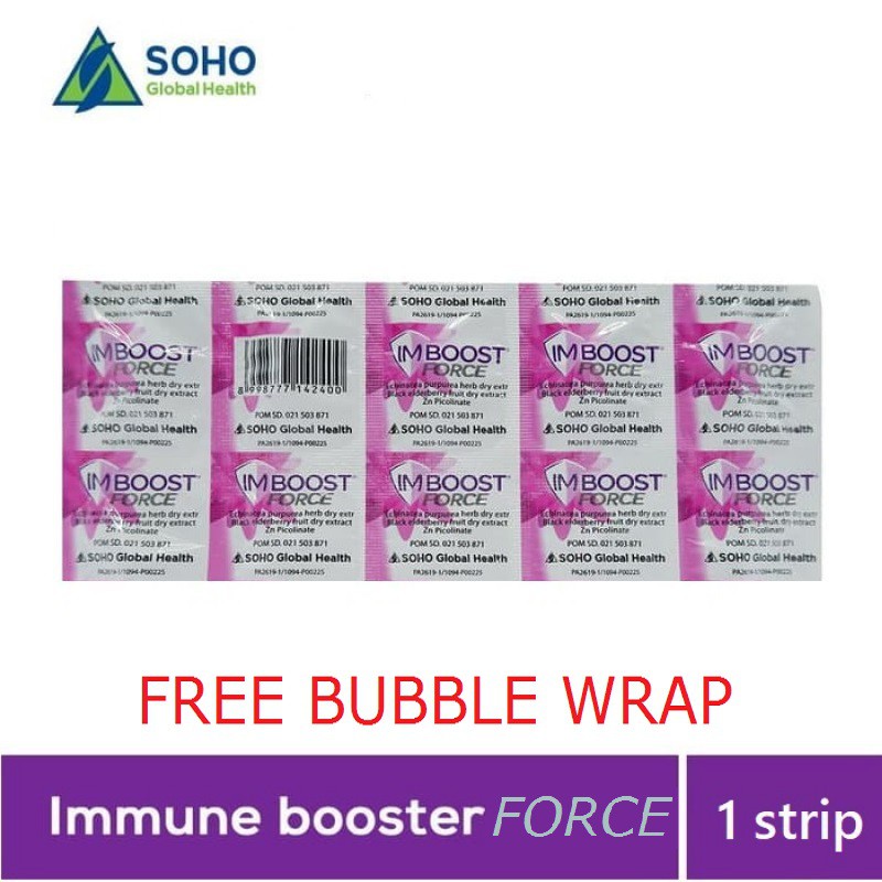 IMBOOST FORCE Daya Tahan Tubuh 1 BOX isi 3 STRIP @10 Kaplet = 30 KAPLETS Immune Booster - ASLI !!