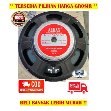 AUDAX Speaker 15 Inch Daya 500 Watt AX-15462 Full Range ASLI