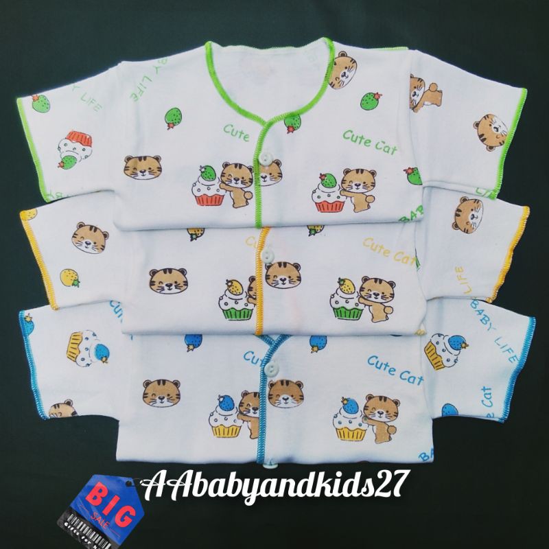 Baby Life 3PC Baju Bayi Lengan Pendek Newborn Lembut Dan SNI