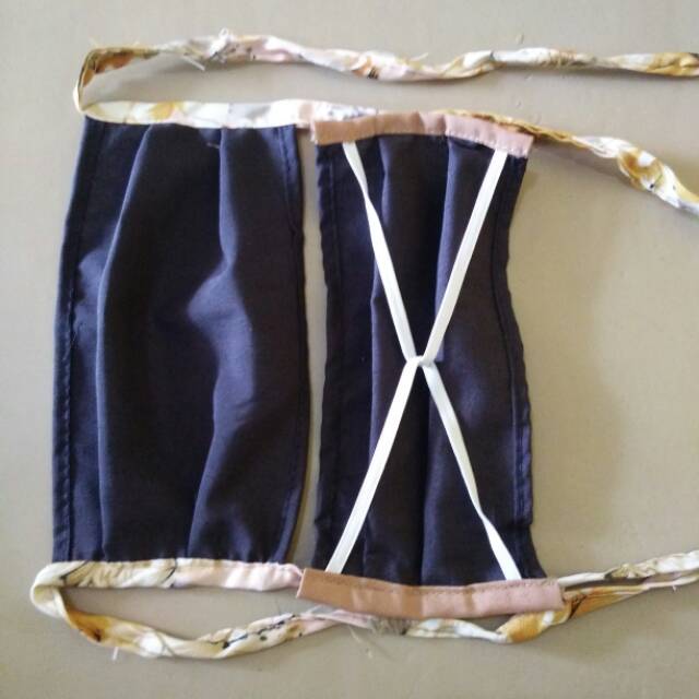 Masker hijab/ masker kain/ masker tali/ masker karet