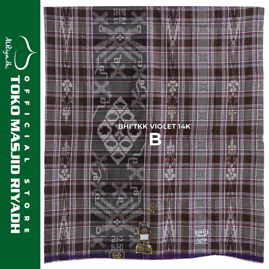 Sarung BHI Tumpal Kembang VIOLET 14K