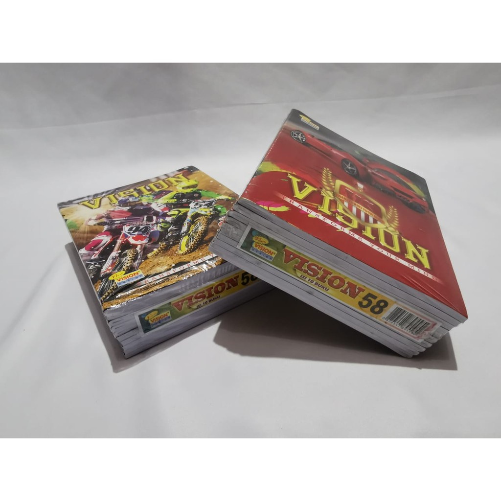 

Buku tulis vision 58 lembar isi 10 pcs buku