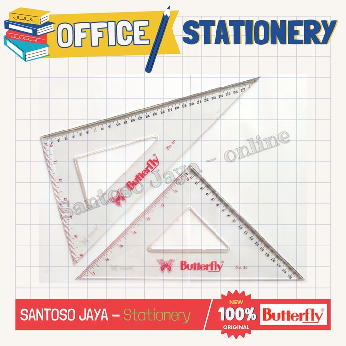 

Penggaris Segitiga Set BUTTERFLY No.10