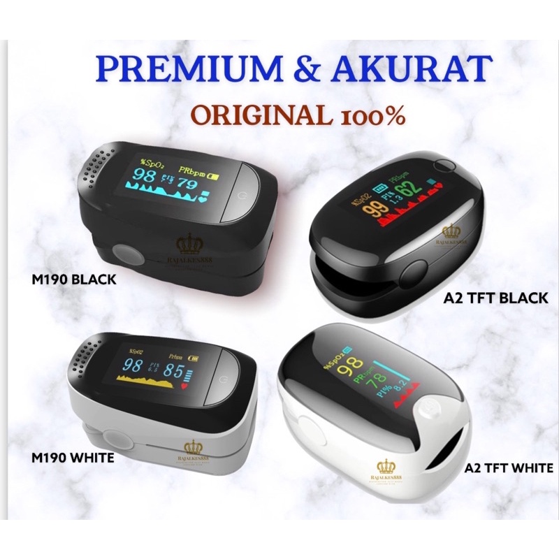 Fingertip Pulse Oximeter Oxymeter A2/ M190  Pengukur Kadar Oksigen Oksimeter Dalam Darah/jantung