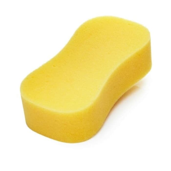 BIG SPONS Sponge Busa Cuci Mobil Motor Piring Kuning Busa Foam Wash Tebal Sponge Murah