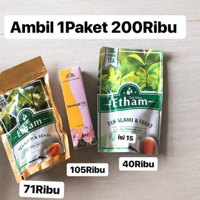 Paket diet teh etham dan oil etham