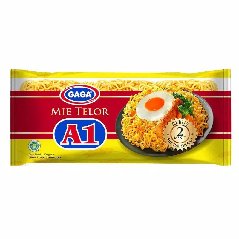 

{ 2 pcs } Gaga Mie Telor A1 180 gr / Paket Hemat / Murah