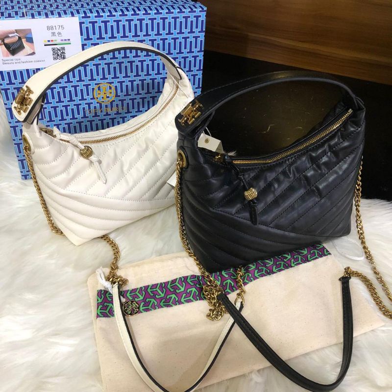 Tory Burch Kira Chevron Crescent Bag 88175 with Box SPA Mirror AAA