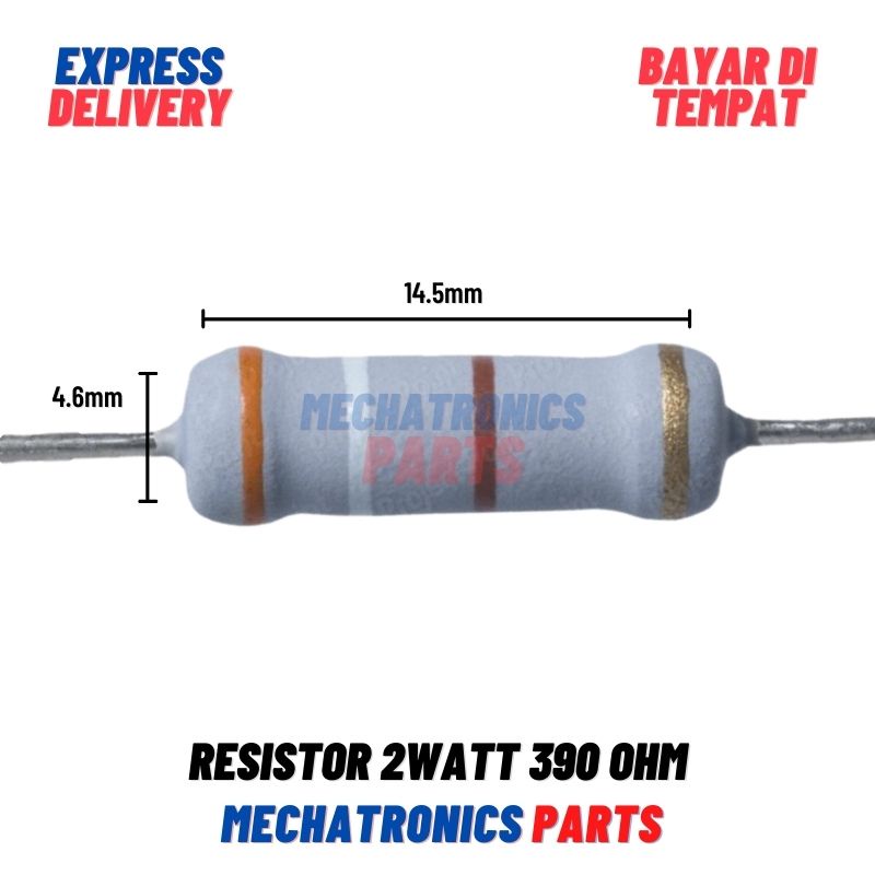 [PAS-9185] RESISTOR 2WATT 390OHM