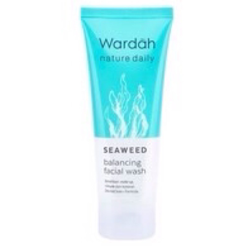 `ღ´ PHINKL `ღ´ ᘺᗩᖇᕲᗩᕼ wardah nature daily seaweed facial wash kulit sensitif