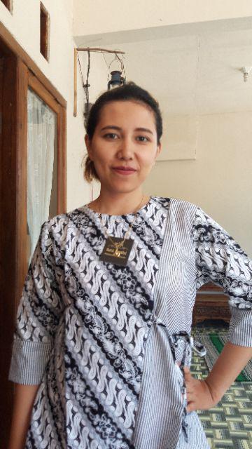 Atasan Batik Dolby Dolbi Dobby Doby Tenun Sutra Tulis Halus Katun Atbm Baron ,sarombit Atasan