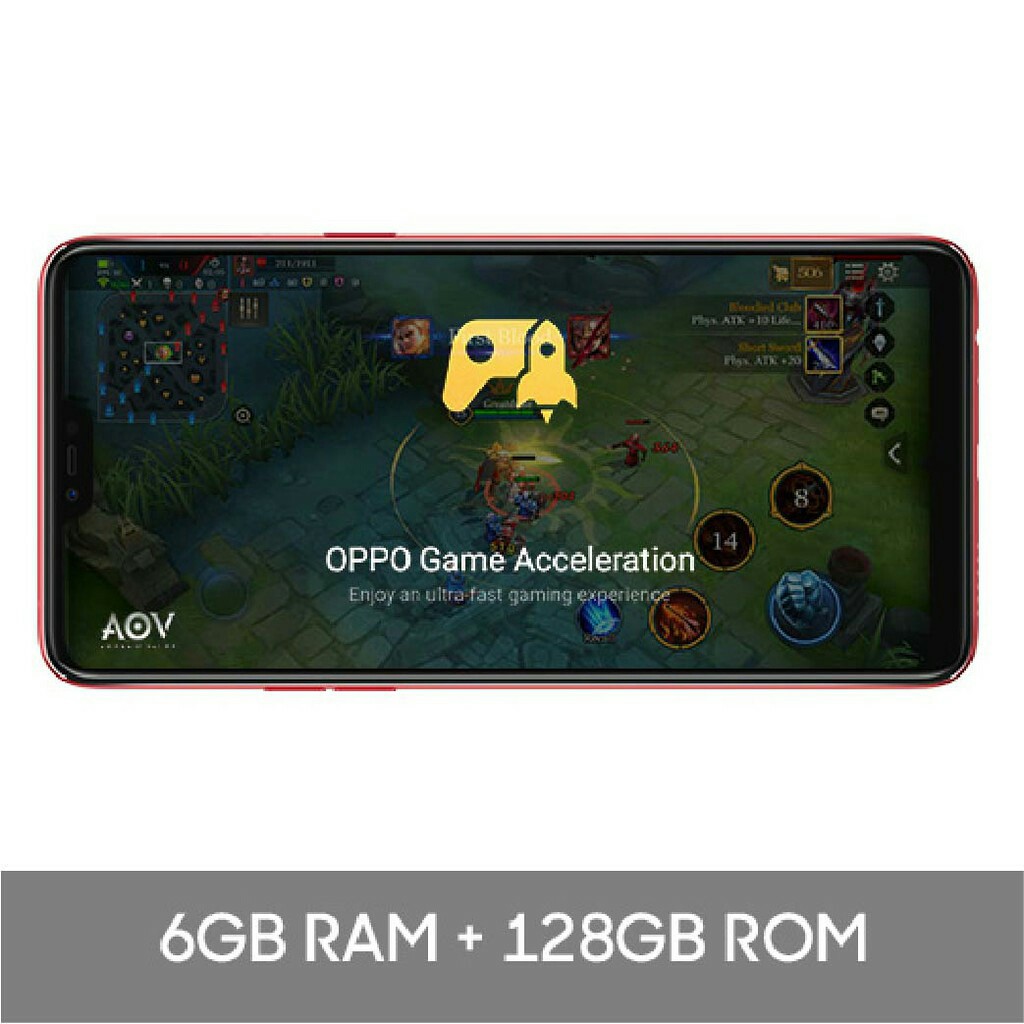 OPPO F7 Smartphone 6GB/128GB Red (Garansi Resmi Oppo)