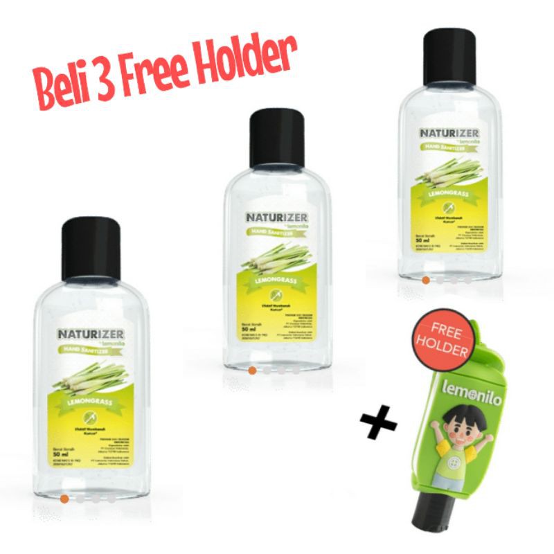 Lemonilo Hand Sanitizer Lemongrass Gel 50ml