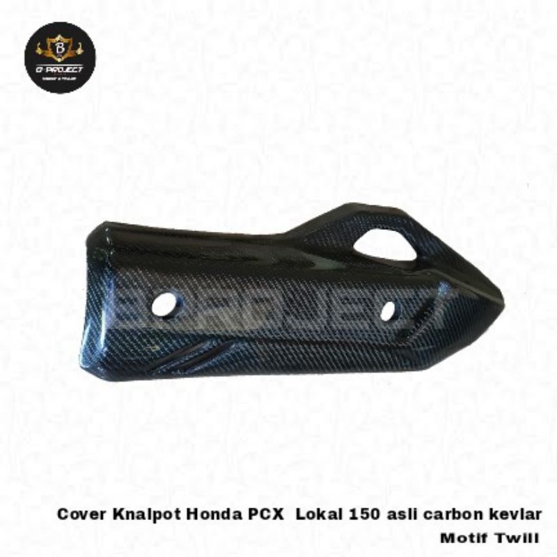 Cover Knalpot PCX Lokal 150 asli carbon kevlar