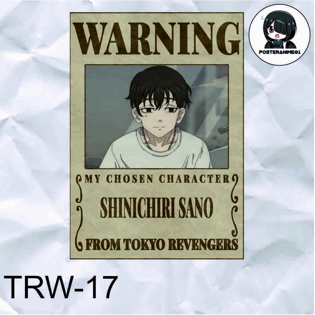 Poster Anime Tokyo Revengers | Poster Anime Tokyo Revengers Warning Aesthetic | DRAKEN | MIKEY | TERLENGKAP-17.SANO