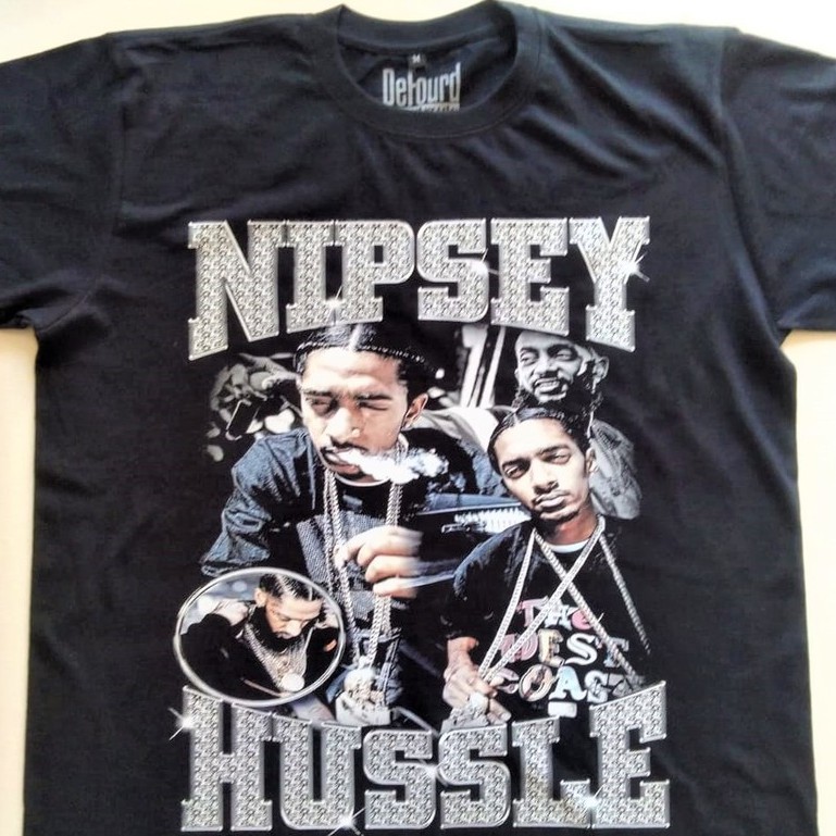 Nipsey Hussle Rap Tee, Kaos Nipsey Hussle Rap RNB Hip Hop Pria-Wanita, DEFOURD