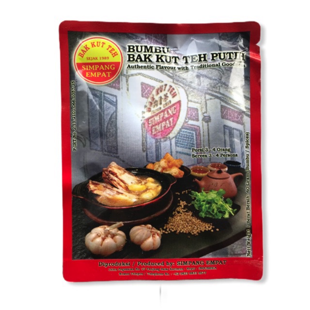 

Bumbu Bak Kut Teh Putih Simpang Empat 40g