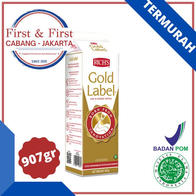 

Rich Gold Label Whipping Cream 907 gram TERLARIS TERPERCAYA ORIGINAL