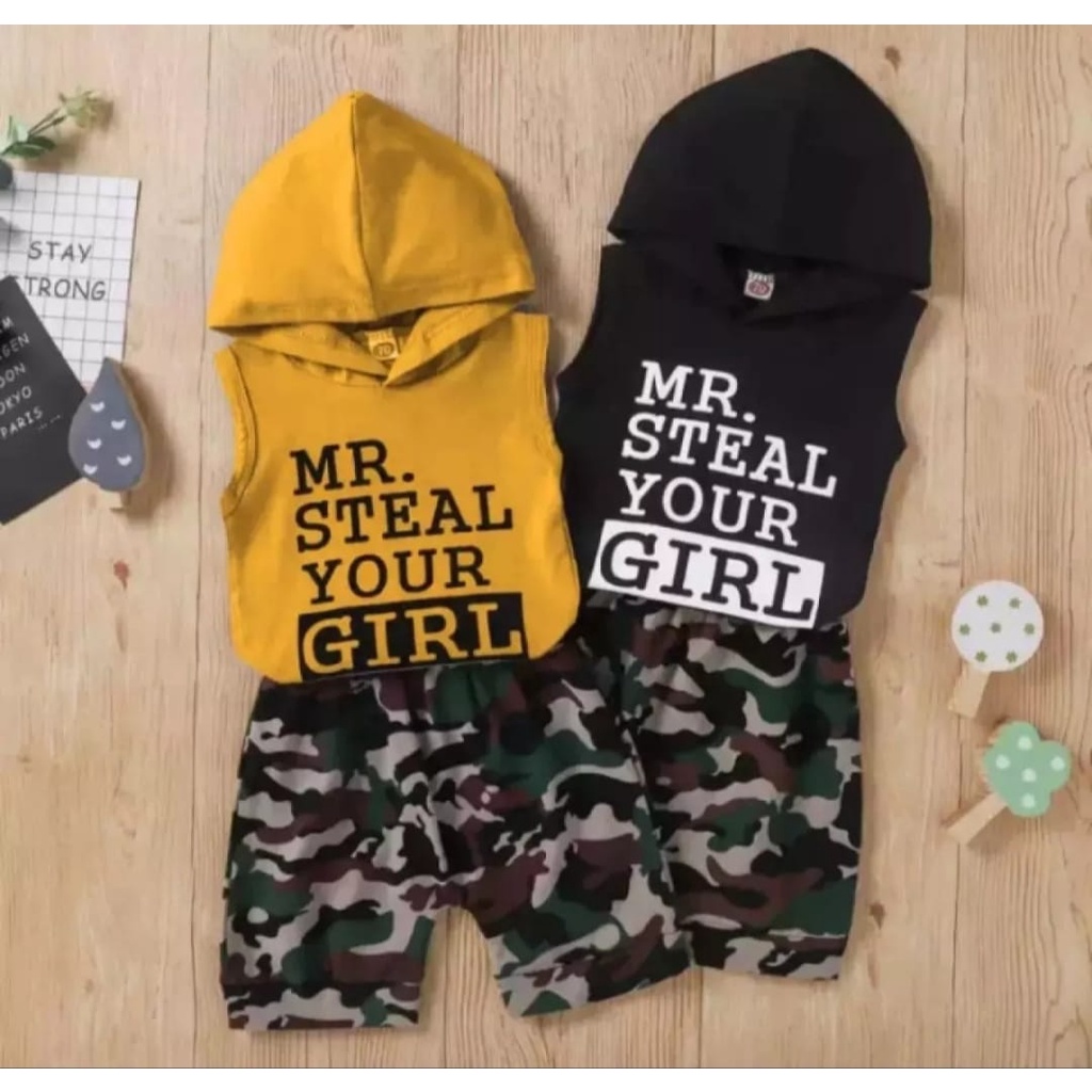 baju anak // stelan anak lekbong MR.STEAL 1-10 tahun