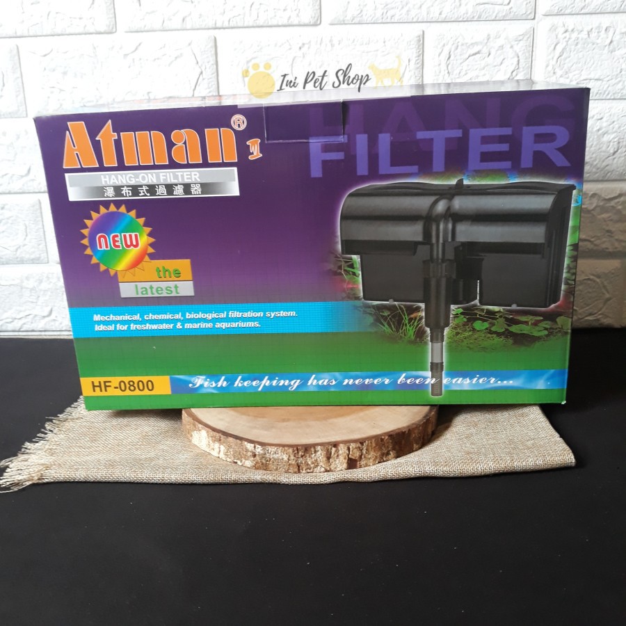 ATMAN HF 0800 FILTER GANTUNG AQUARIUM HANG ON FILTER