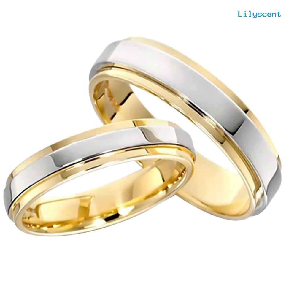 Cincin Pasangan Bahan Titanium Steel Untuk Pernikahan