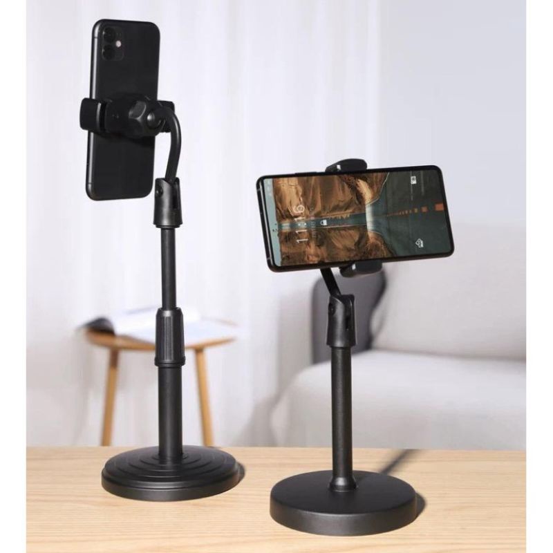 Stand Holder Hp Handphone Penyangga Broadcasting Putar 360 Desktop