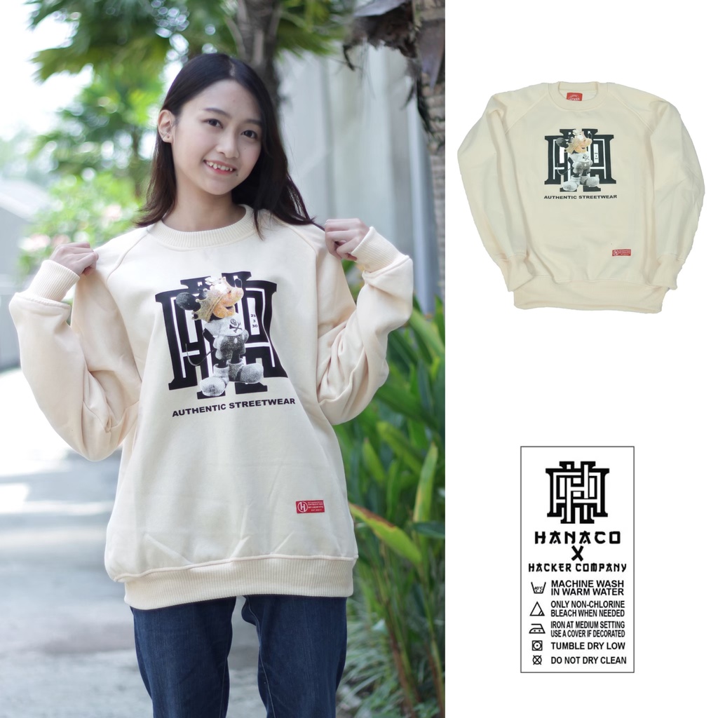 Crewneck oversize fashion wanita kekinian terkece &amp; terbaru