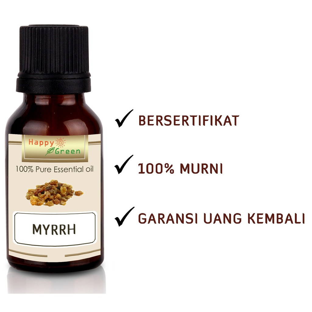 Happy Green Myrrh Resinoid Essential Oil ( Minyak Resin Mur)