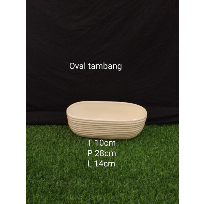Ceramic | Vas Keramik Oval Tambang
