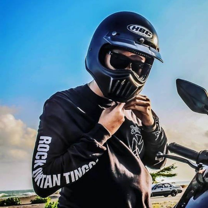 Helm Cakil HBC Original Hitam Doff