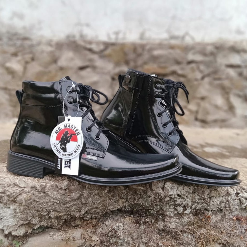 Sepatu Pdh Pria Kulit Asli Kilap Sepatu PDH Tni Polri Security Satpam Sepatu Kantor Pria Wanita