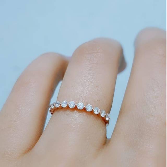 Cincin berlian model listring