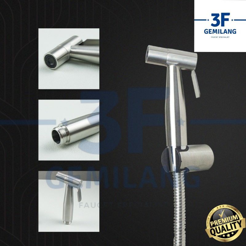 SOLVEX - JET SHOWER TOILET SET STAINLESS STEEL PREMIUM QUALITY