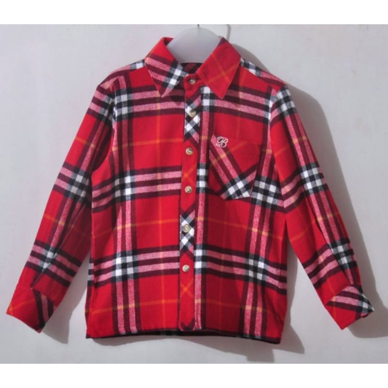 kemeja anak burberry