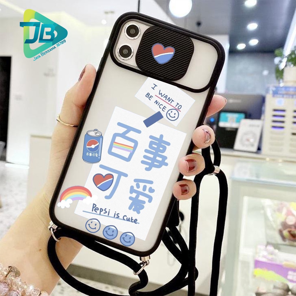 SOFTCASE SLINGCASE SLIDE PELINDUNG KAMERA REPSI CUTE SAMSUNG OPPO VIVO REALME IPHONE XIAOMI ALL TYPE JB5156