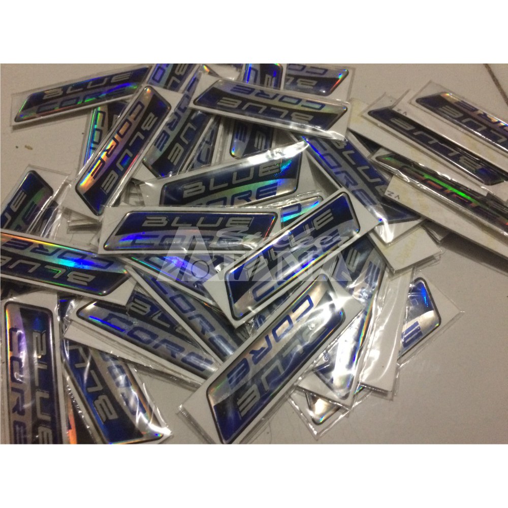 Sticker Cutting Timbul / Emblem Yamaha BlueCore Glossy Scotlite Stiker