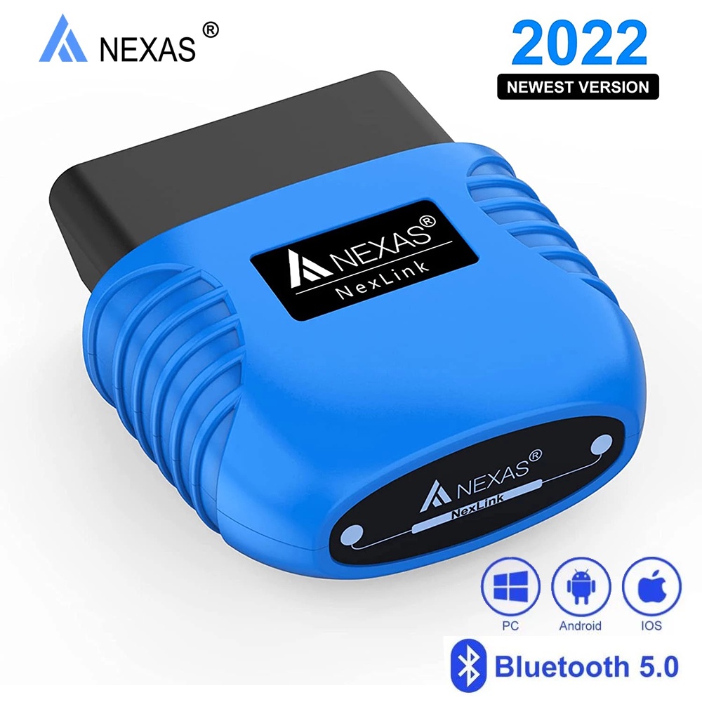 NEXAS NexLink Bluetooth 5.0 OBD2 EOBD Diagnostic Scanner for iOS Android Windows Fault Code Reader Diagnostic Scan Tool