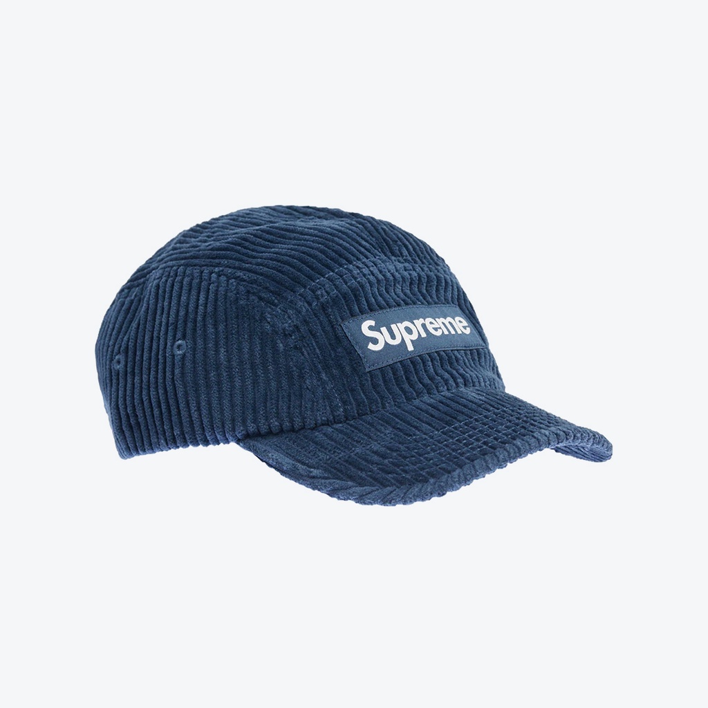 Supreme Corduroy Camp Cap Navy SS22