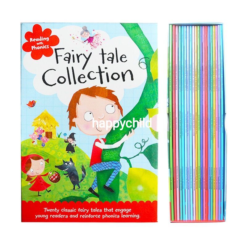 20 books Fairy tale collection reading with phonics buku phonics buku fairy tale buku anak buku bacaan happychild