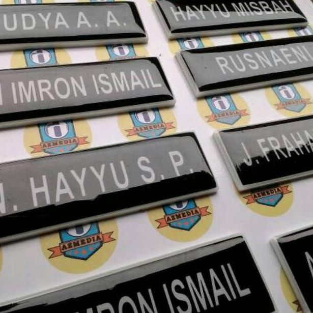 

(U4T7) ✔ Nametag Nama Dada TNI/Polri //Asli@diskon