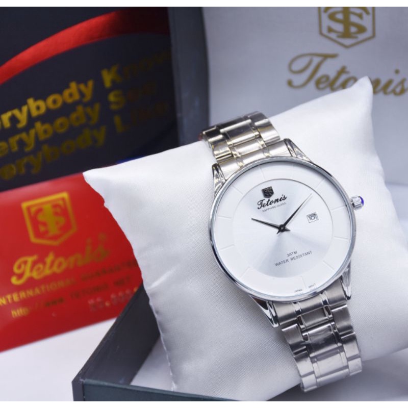 Jam tangan pria wanita tetonis T6606 D40cm bisa COD BERKUALITAS SUPER original.