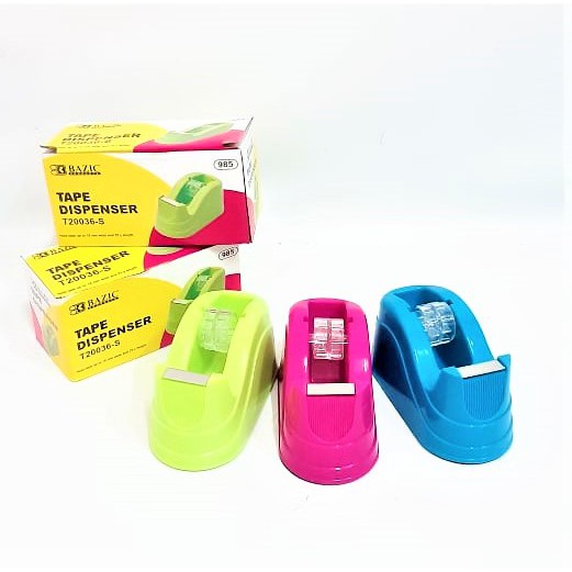 TAPE DISPENSER PEMOTONG ISOLASI SOLASI MINI KECIL WARNA